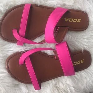 Pink sandals